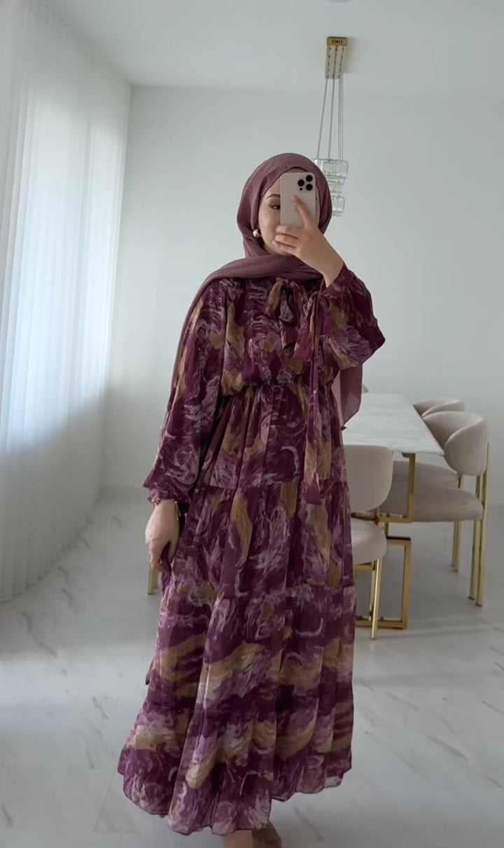Maxikleid „Marble Flow“ - Münevver Güven Fashion (Boutique)